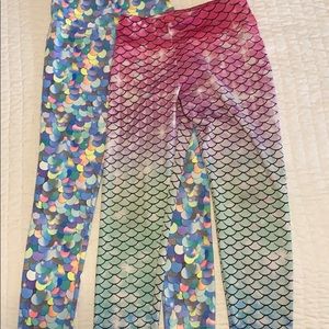 2 pairs of size 10 justice leggings